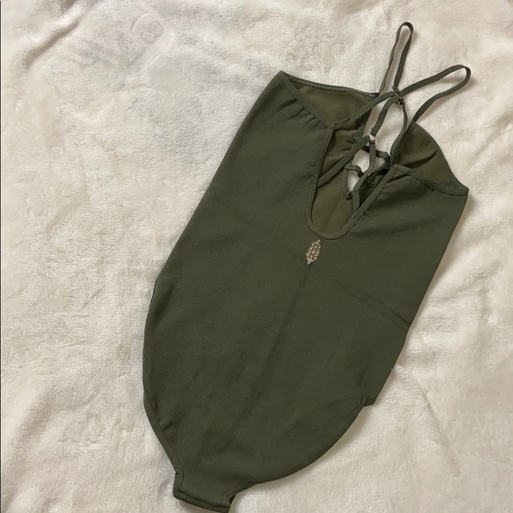 NWOT green free people one piece size m/l - Picture 3 of 8